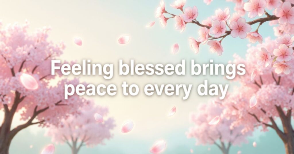 QUOTES ABOUT BEING BLESSED
