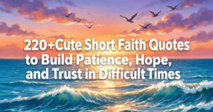 220+Cute Short Faith Quotes to Build Patience, Hope, and Trust in Difficult Times