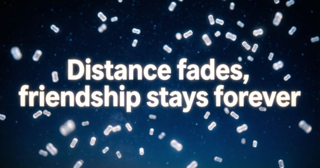 SHORT LONG-DISTANCE FRIENDSHIP QUOTES