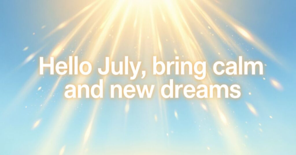 WELCOME JULY QUOTES
