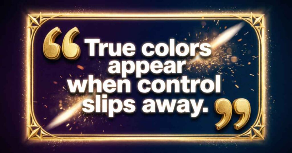 NARCISSISTS REVEAL THEIR TRUE COLORS