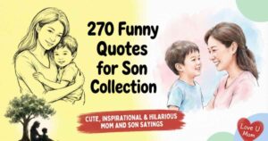 270 Funny Quotes for Son Collection: Cute, Inspirational & Hilarious Mom and Son Sayings