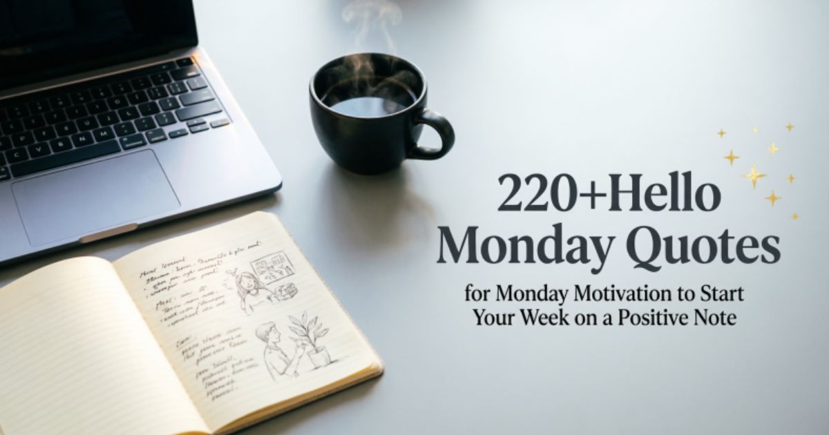 220+Hello Monday Quotes for Monday Motivation to Start Your Week on a Positive Note 
