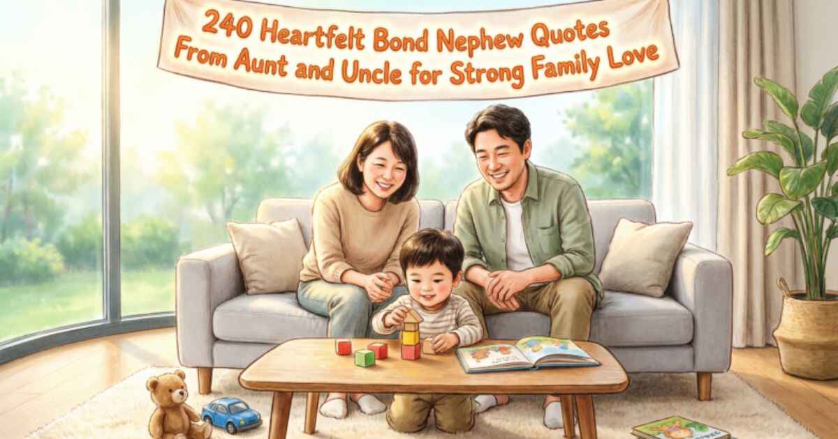 240 Heartfelt Bond Nephew Quotes From Aunt and Uncle for Strong Family Love 