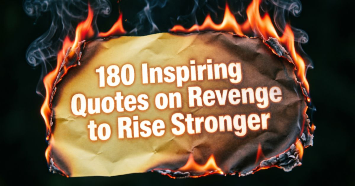 180 Inspiring Quotes on Revenge to Rise Stronger