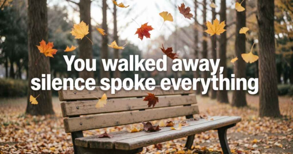 THE PAIN OF SILENCE: WHEN SOMEONE TURNS THEIR BACK ON YOU