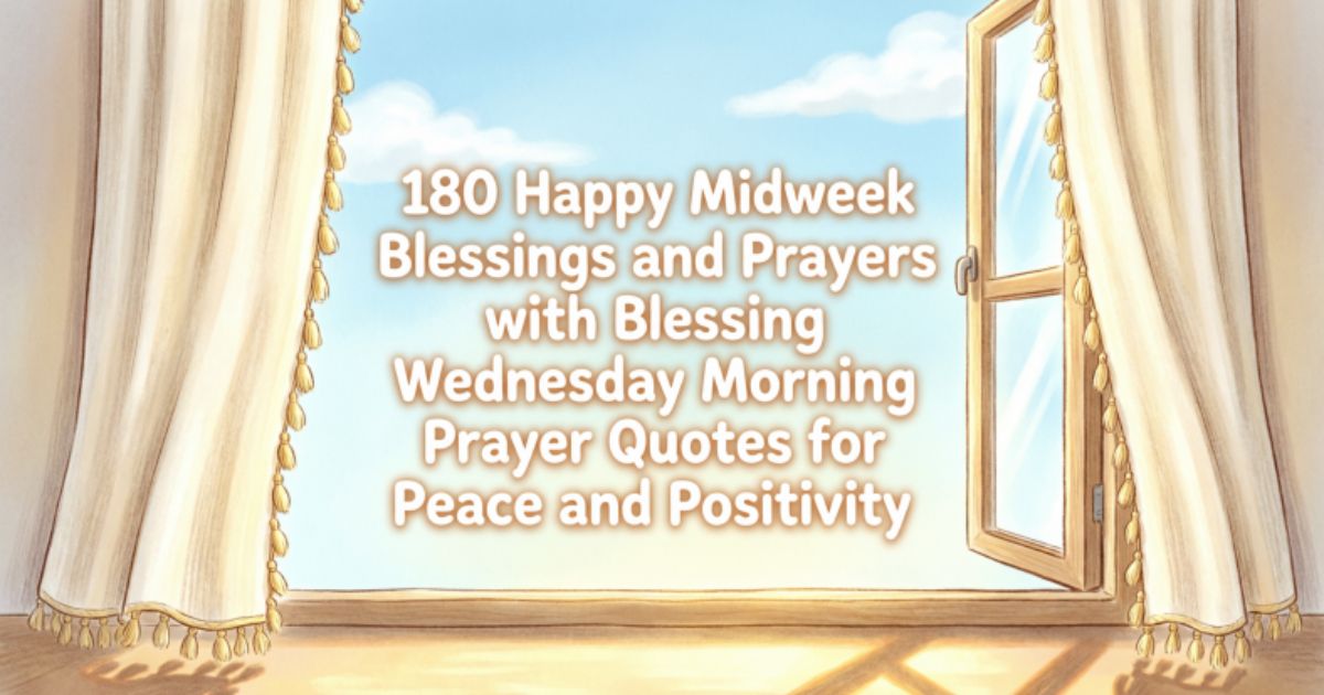 180 Happy Midweek Blessings and Prayers with Blessing Wednesday Morning Prayer Quotes for Peace and Positivity