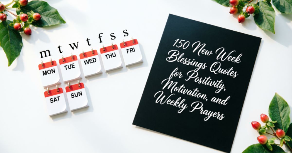 New Week Blessings Quotes