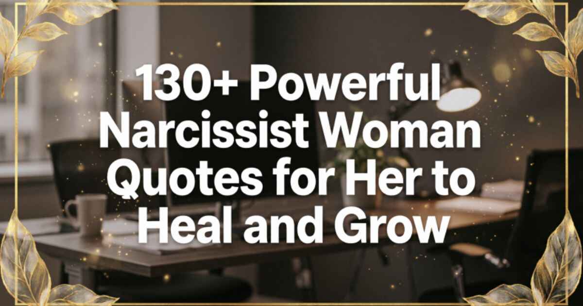130+Powerful Narcissist Woman Quotes for Her to Heal and Grow
