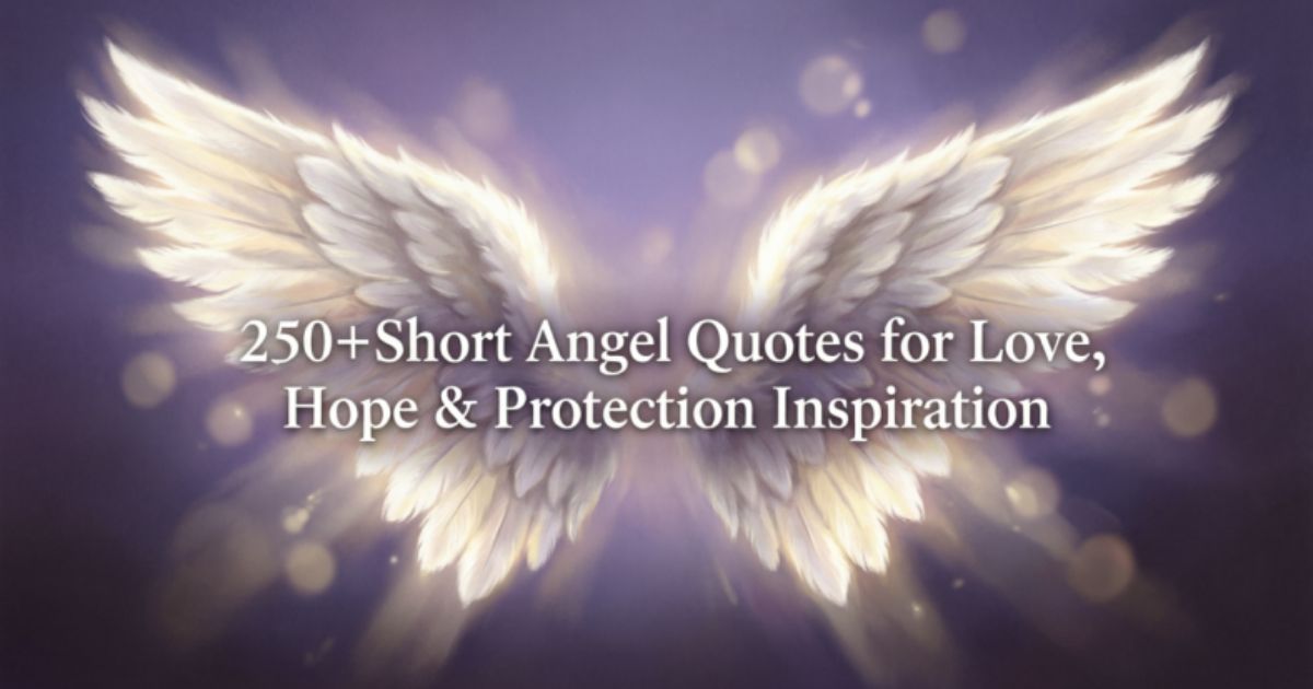 250+Short Angel Quotes for Love, Hope & Protection Inspiration