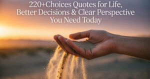 220+Choices Quotes for Life, Better Decisions & Clear Perspective You Need Today 