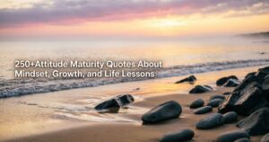 250+Attitude Maturity Quotes About Mindset, Growth, and Life Lessons 